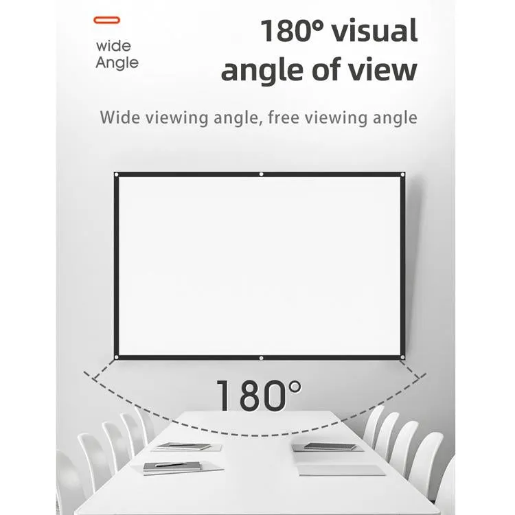 72 4 3 High Density Polyester Projector Film Curtain - Foldable 146x110cm Projection Area