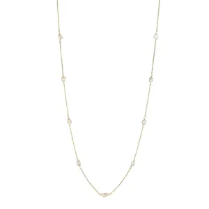9kt Gold 22" Multi Baroque Pearl Pendant Necklace