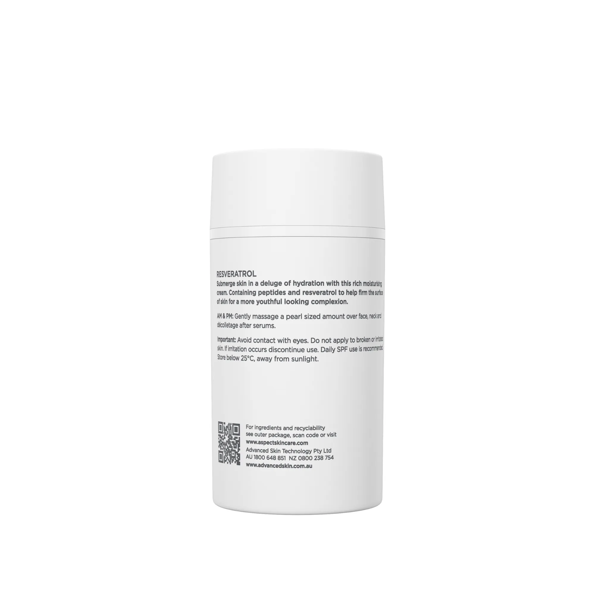 Aspect Dr Resveratrol Moisturiser (New Sustainable Packaging)