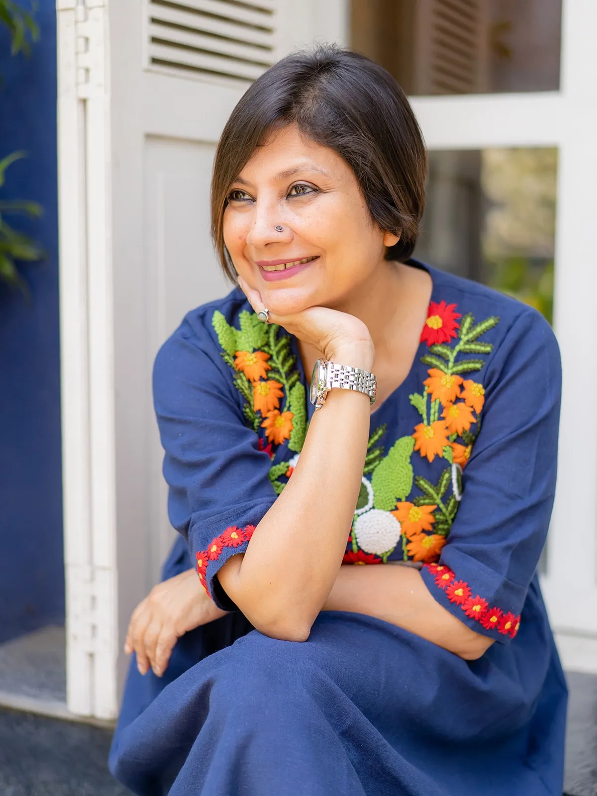 Blue Manjari Dress