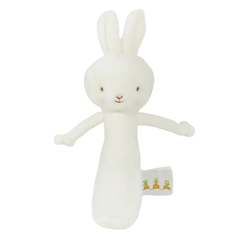 Bunnies by the Bay - Bunny Rattle in White