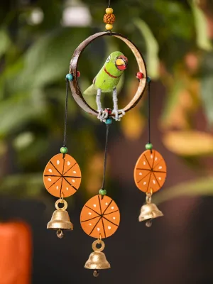 Circle Frame Bird With Soothing Bells Wind Chime