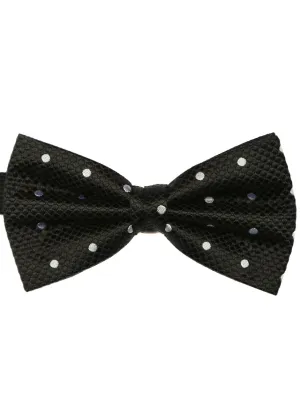 DCLIC Classic Spot Bow Tie - Black/White