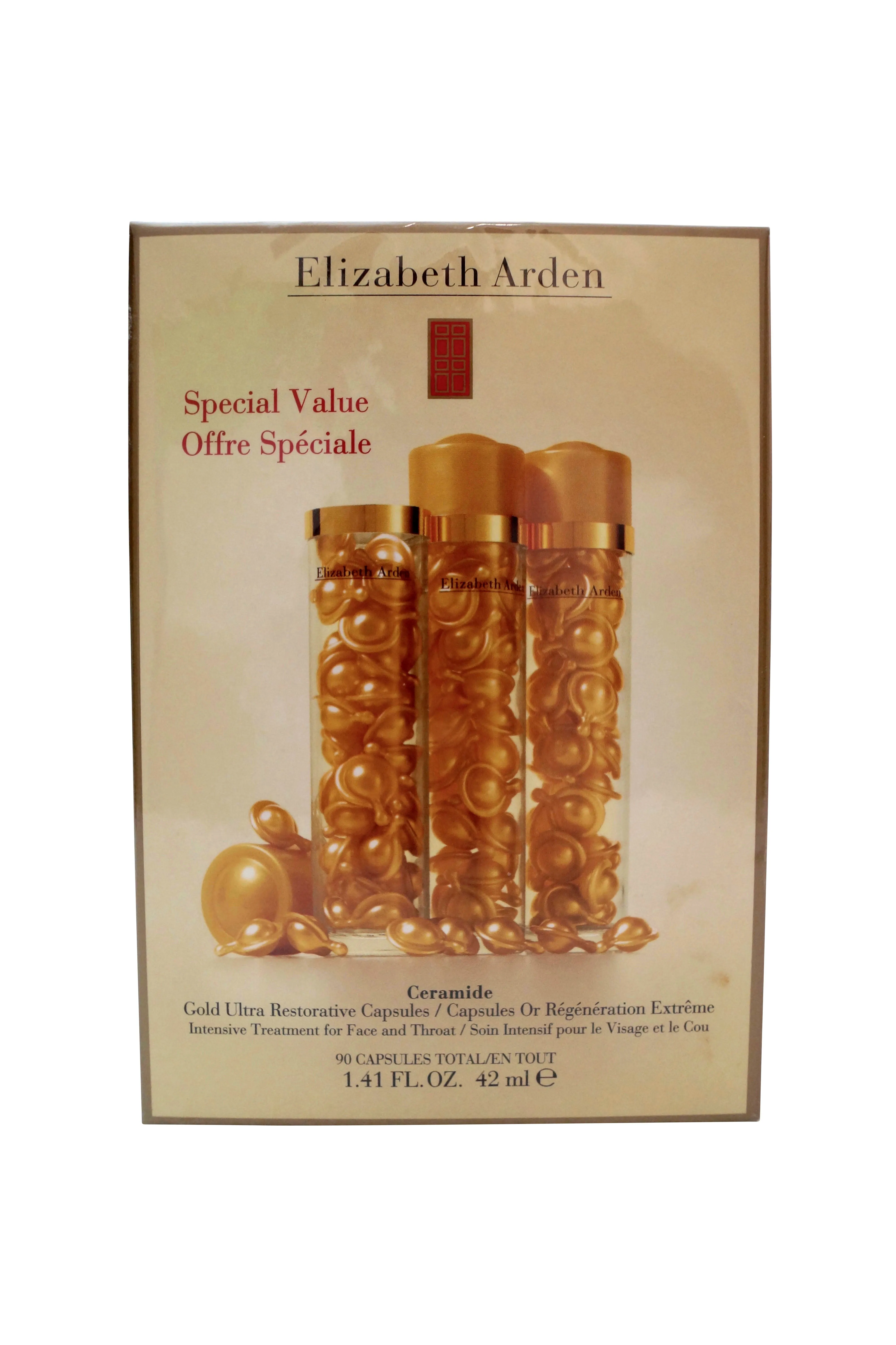 Elizabeth Arden Ceramide Gold Ultra Restorative Capsules, 90 Capsules