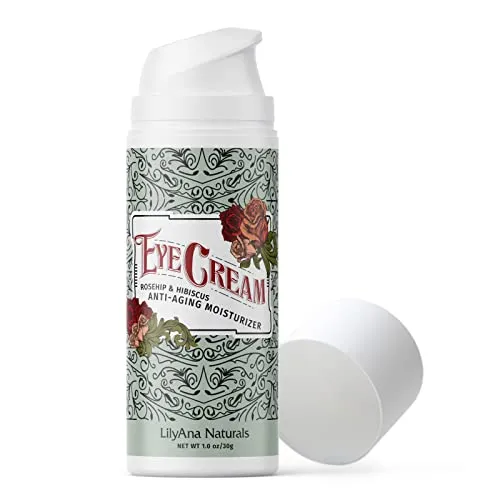 LilyAna Naturals Eye Cream - Made in USA, Eye Cream for Dark Circles and Puffiness, Under Eye Cream, Anti Aging Eye Cream - 1 oz (1-pack)