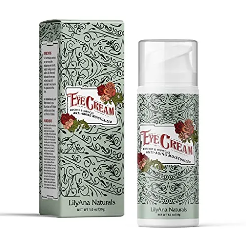 LilyAna Naturals Eye Cream - Made in USA, Eye Cream for Dark Circles and Puffiness, Under Eye Cream, Anti Aging Eye Cream - 1 oz (1-pack)