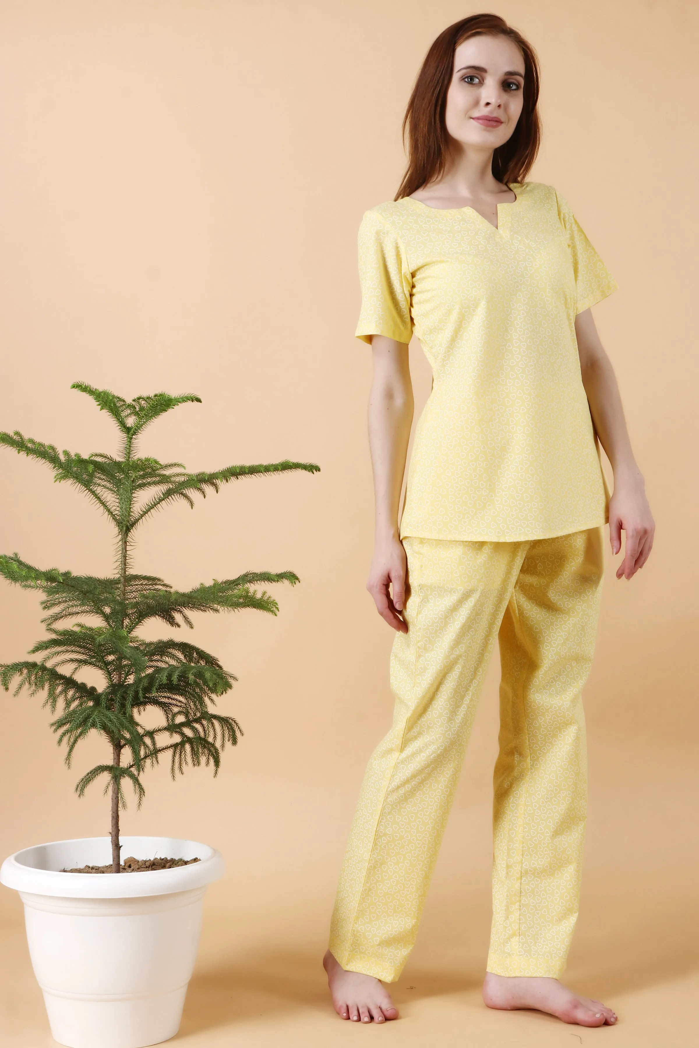 Lime Hearty Night Suit