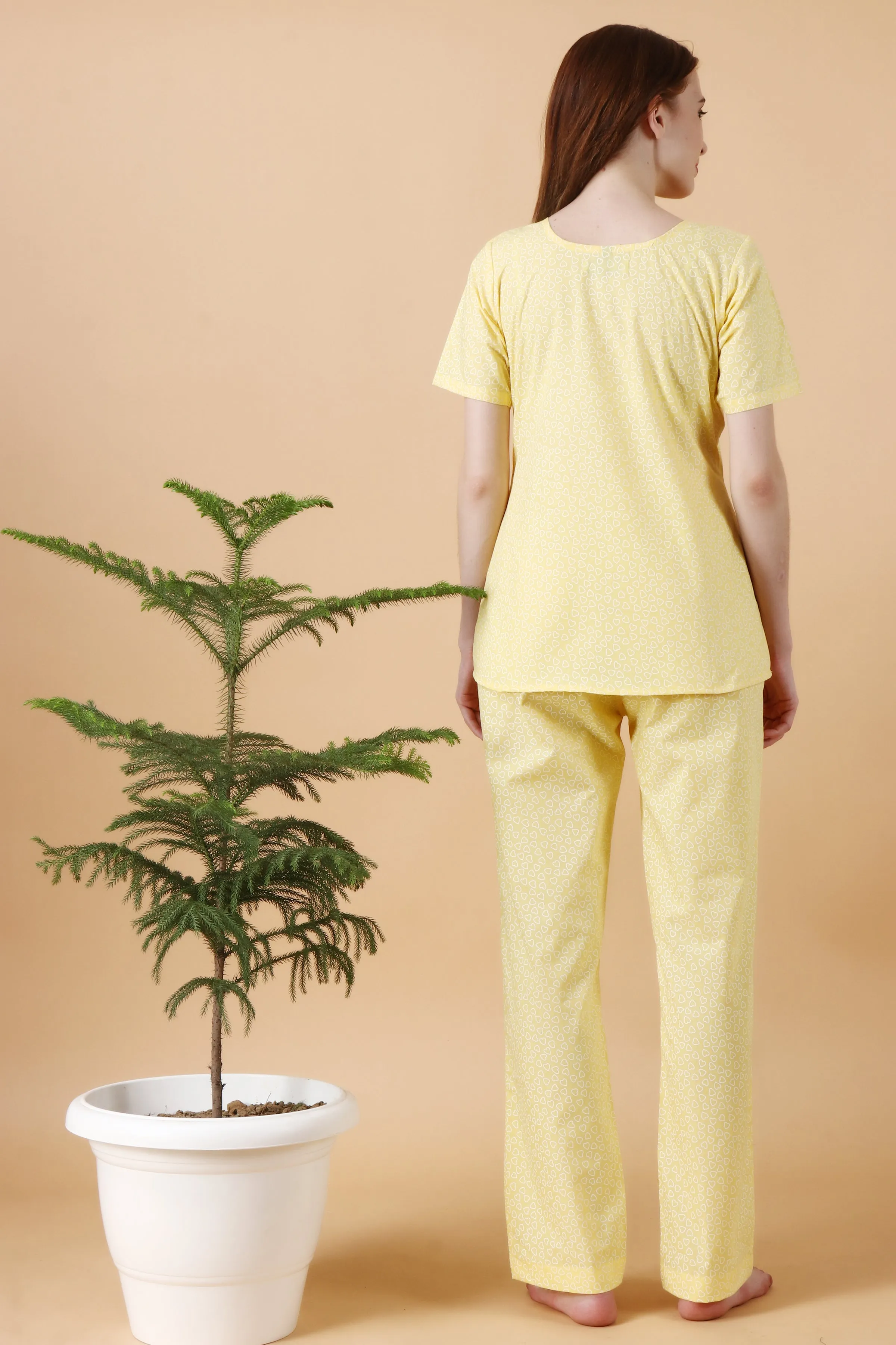 Lime Hearty Night Suit