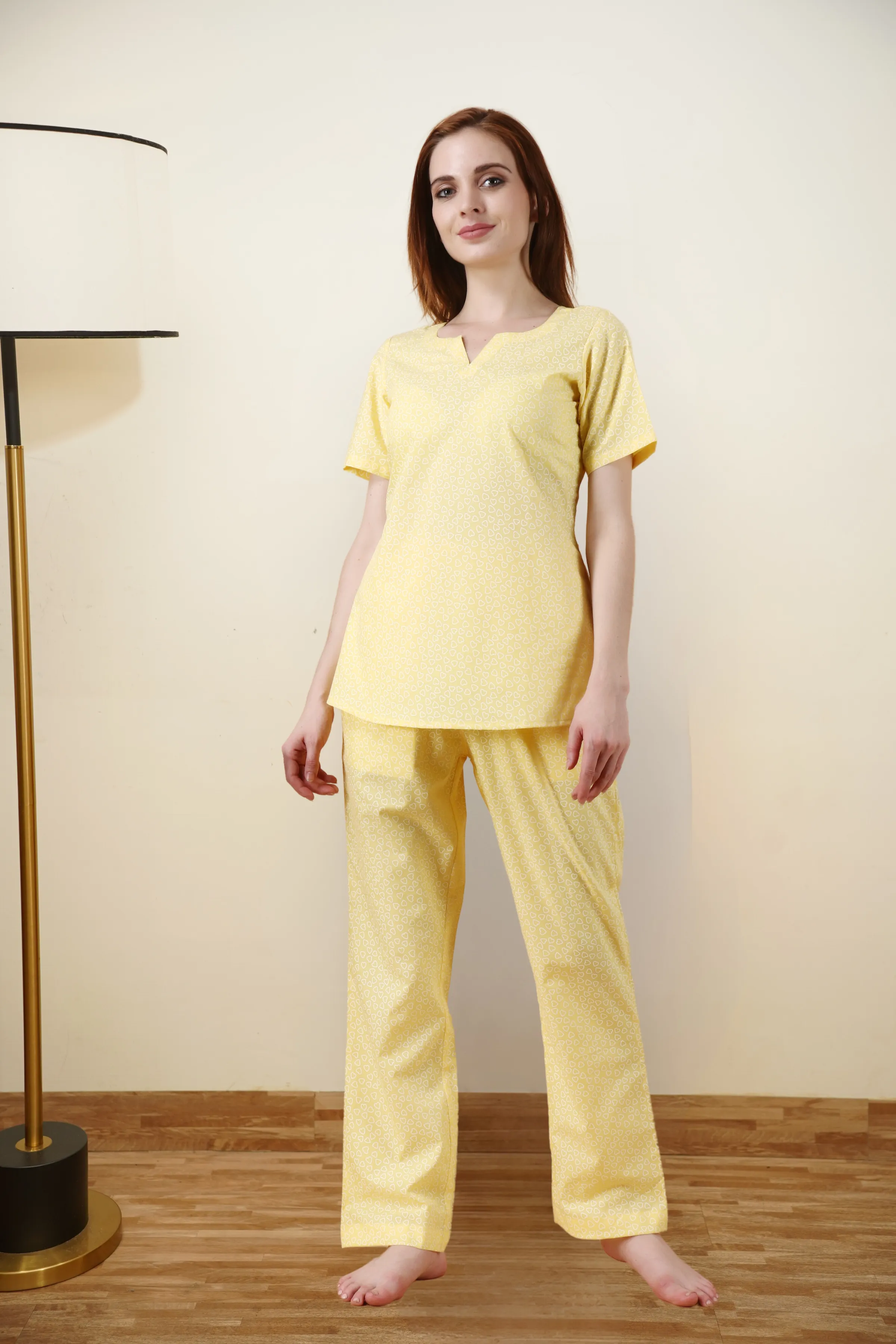 Lime Hearty Night Suit
