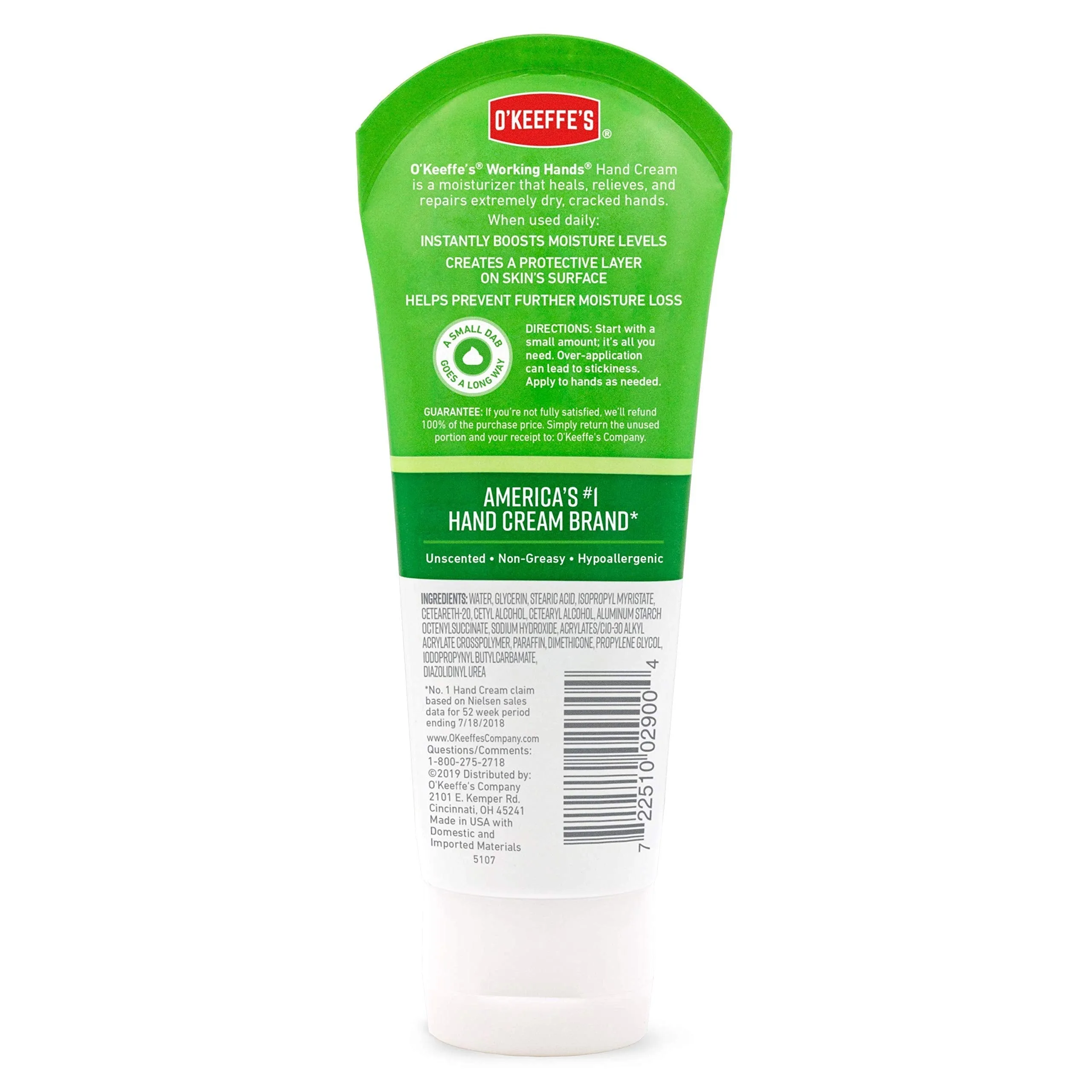 O'Keeffe's Working Hands Hand Cream, 3 Ounce Tube and Night Treatment Hand Cream, 3 Ounce Tube