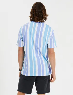 Pacific Relaxed Tee in Air Blue Stripe