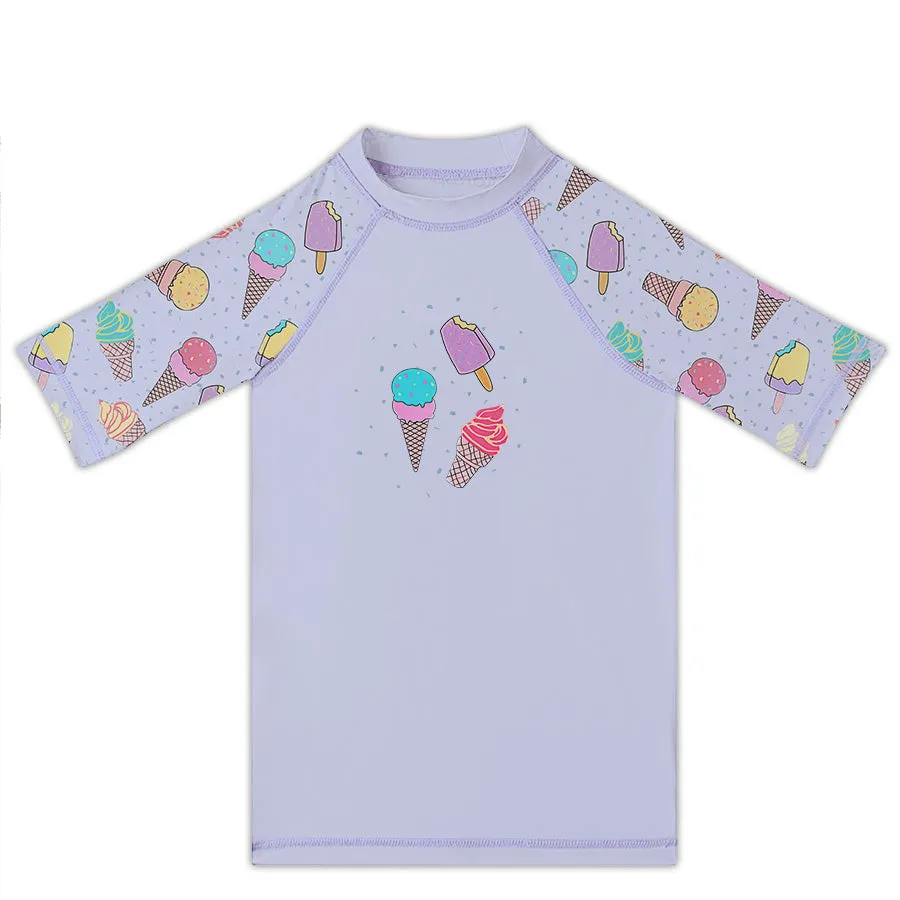 Pagoto Lilac Ice Creams Rash Vest