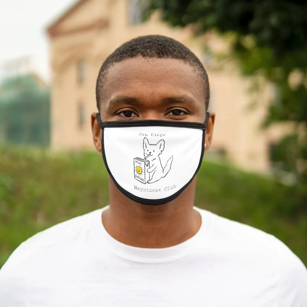 San Diego Happiness Club Mixed-Fabric Face Mask