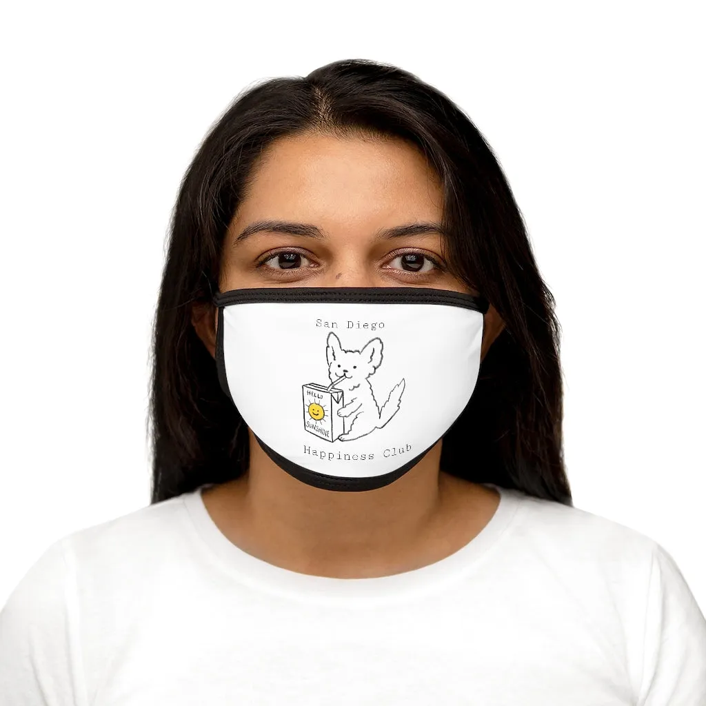 San Diego Happiness Club Mixed-Fabric Face Mask