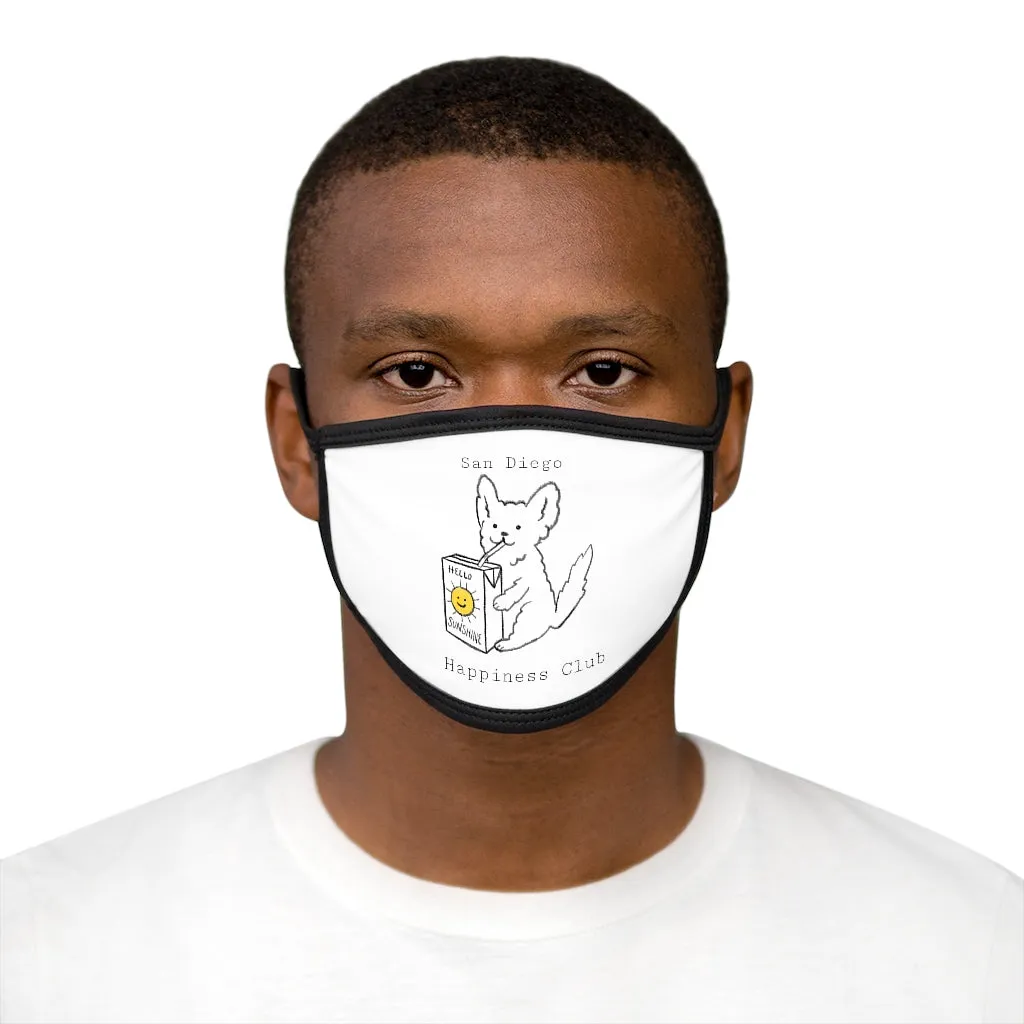 San Diego Happiness Club Mixed-Fabric Face Mask