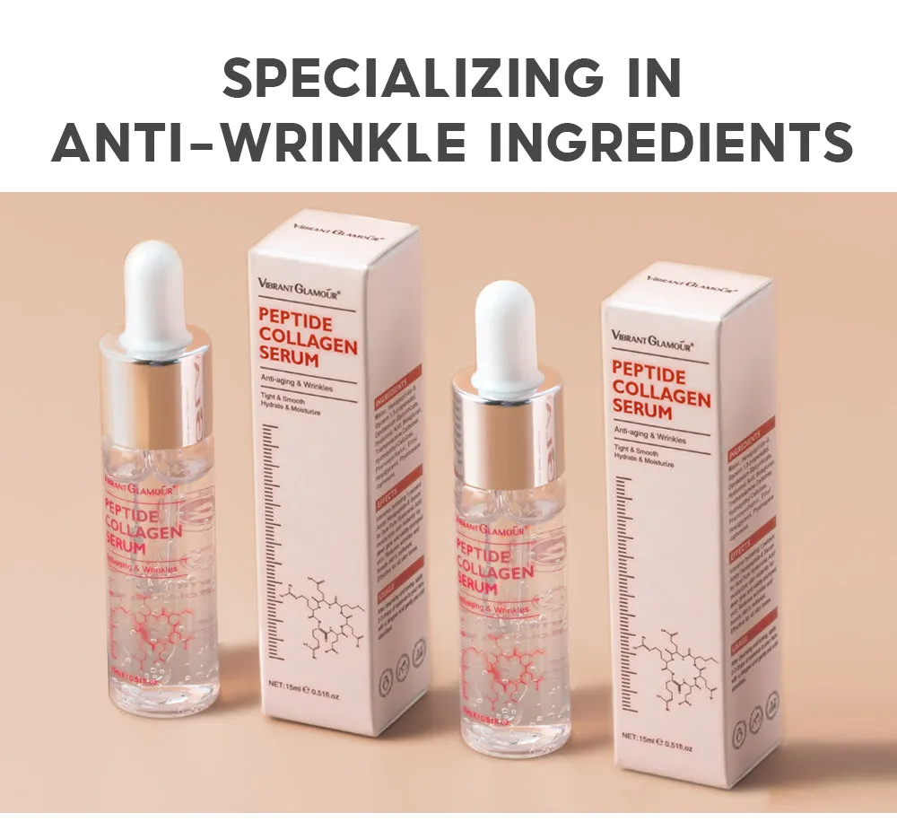 VIBRANT GLAMOUR – Peptide & Collagen Face Serum | Anti-Wrinkle, Hydrating, Natural Radiance